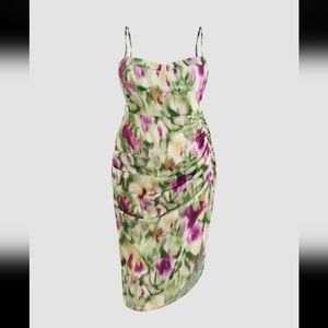 Summer floral plus dress